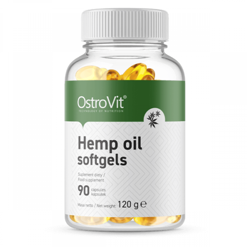 OstroVit HEMP OIL 90 гел капсули - GAIN O'CLOCK