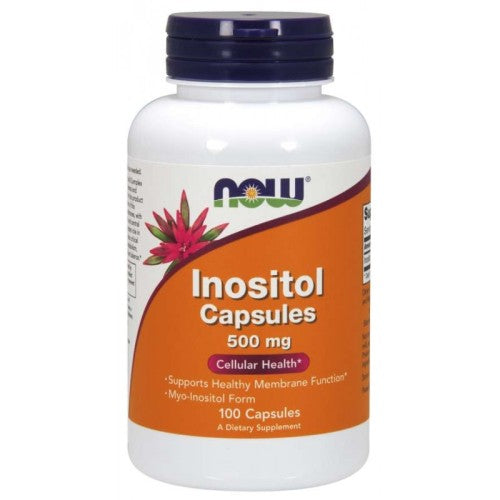 NOW Inositol 500mg / 100Caps. - GAIN O'CLOCK