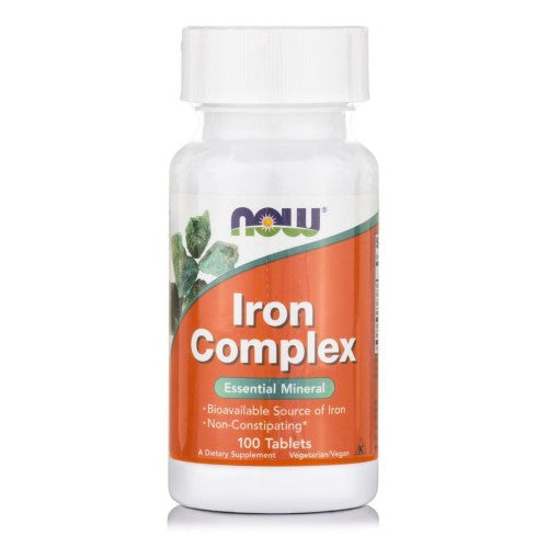 NOW Iron Complex 100 Tabs. - GAIN O'CLOCK