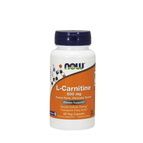 NOW L-Carnitine 500 мг - 60 капсули - GAIN O'CLOCK