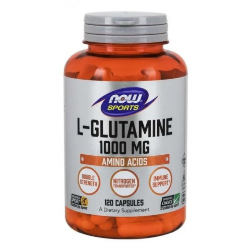 NOW L-Glutamine 1000mg / 120 Caps - Глутамин - GAIN O'CLOCK