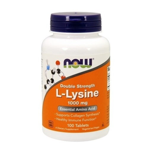 NOW L-Lysine 1000 mg / 100 tabs - GAIN O'CLOCK