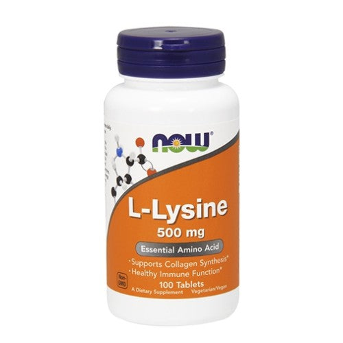 NOW L-Lysine 500 мг / 100 таблетки - GAIN O'CLOCK