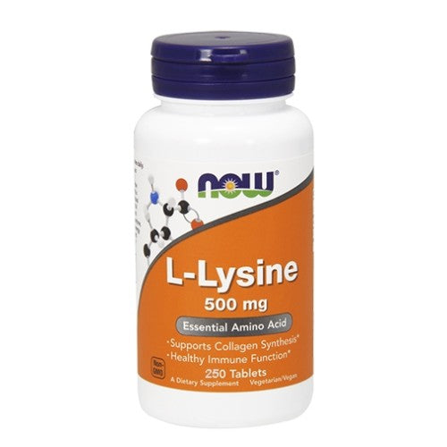 NOW L-Lysine 500 мг / 250 таблетки - GAIN O'CLOCK