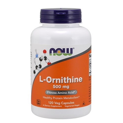 NOW L-Ornithine 500 мг / 120 капсули - GAIN O'CLOCK