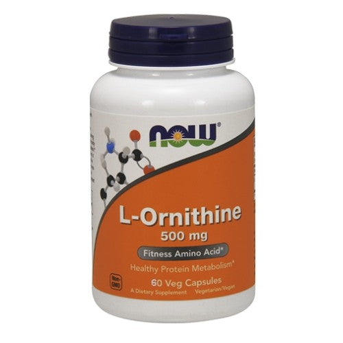 NOW L-Ornithine 500 мг / 60 капсули - GAIN O'CLOCK