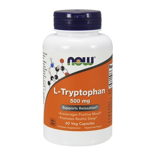 NOW L-Tryptophan 500 mg / 60 Caps - GAIN O'CLOCK