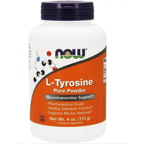 NOW L-tyrosine pure powder 113 гр - GAIN O'CLOCK