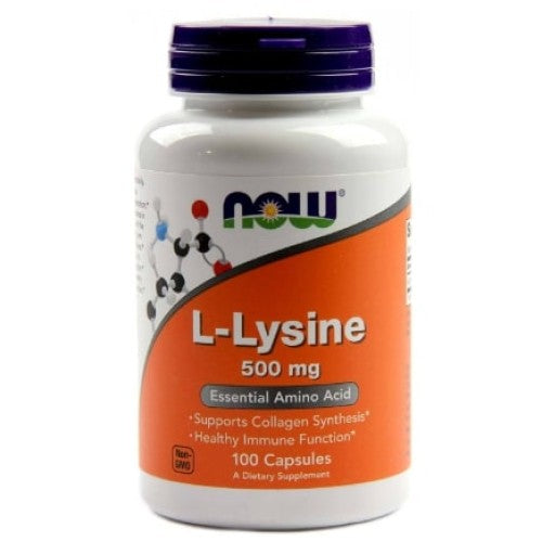 NOW L-Lysine 500 мг / 100 капсули - GAIN O'CLOCK