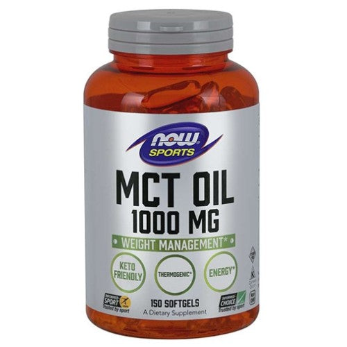 NOW MCT Oil 1000mg / 150Softgels - GAIN O'CLOCK