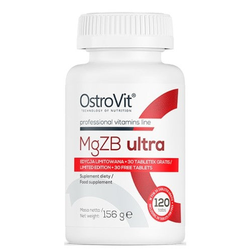 OstroVit MgZB Ultra / ZMA / 120 таблетки - GAIN O'CLOCK