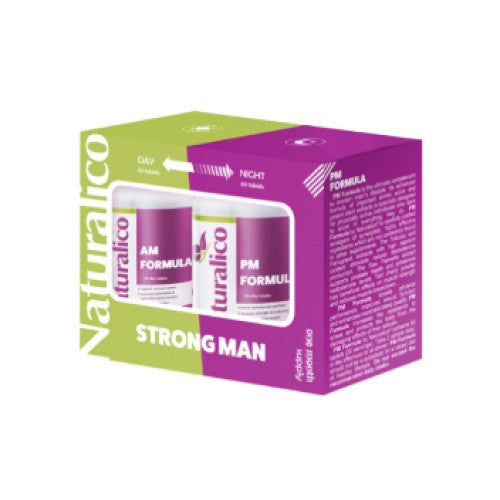 Naturalico Strong Man AM/PM Formula 2 x 60 таблетки - GAIN O'CLOCK