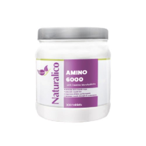 Naturalico Amino 6000 + Creatine Monohydrate / 300 таблетки - GAIN O'CLOCK