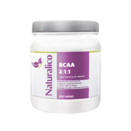 Naturalico BCAA Tabs 2:1:1 + Citrulline malate 300 таблетки - GAIN O'CLOCK