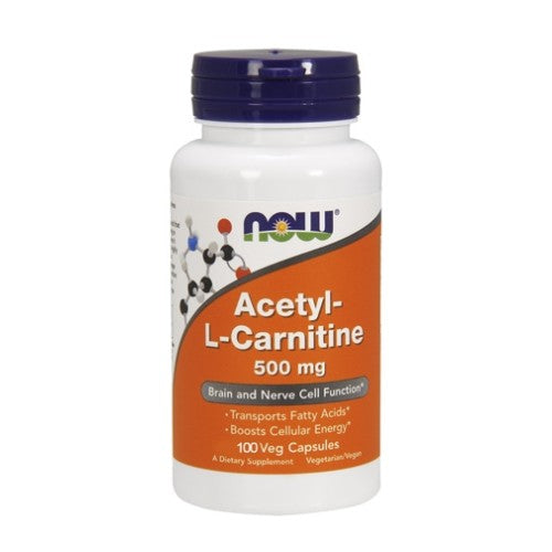 NOW Acetyl L-Carnitine 500 мг / 100 капсули - GAIN O'CLOCK