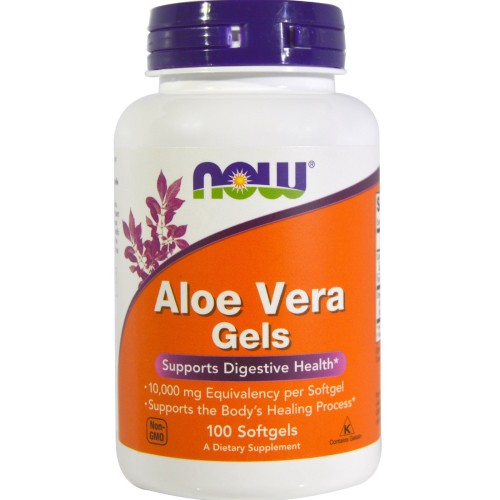 NOW Aloe Vera / 100 Softgels - GAIN O'CLOCK