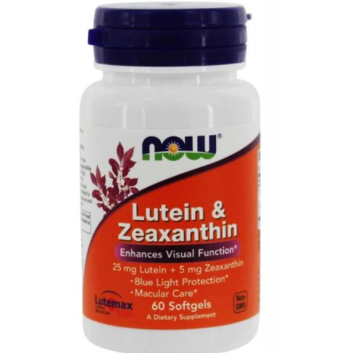 NOW LUTEIN and ZEAXANTHIN 60 SOFTGELS - GAIN O'CLOCK