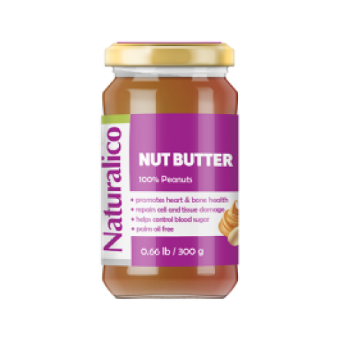 Naturalico Nut Butter 100% Peanuts 300 гр (Фъстъчен тахан) - GAIN O'CLOCK