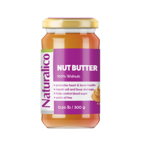 Naturalico Nut Butter 100% Wallnuts 300 гр (Тахан от орехи) - GAIN O'CLOCK