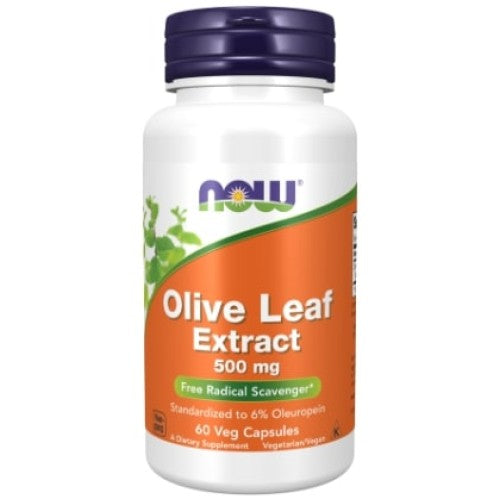 NOW Foods Olive Leaf Extract 500 мг / 60 капсули - GAIN O'CLOCK