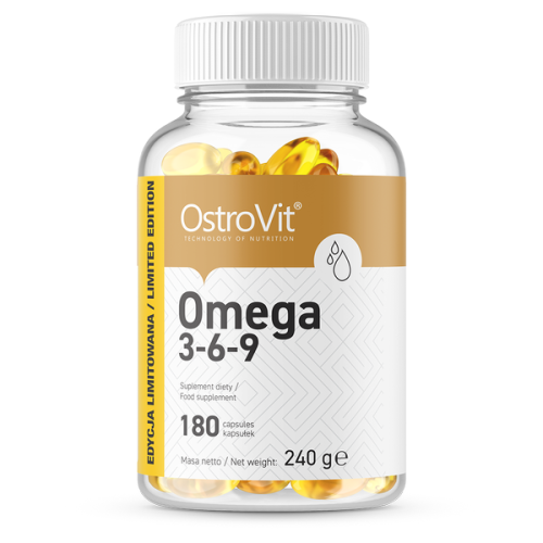 OstroVit Omega 3-6-9 180 Гел капсули / 180 Дози - GAIN O'CLOCK