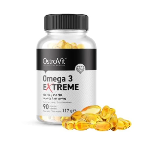 OstroVit Omega 3 Extreme | 75% EPA + DHA - 90 softgels - GAIN O'CLOCK