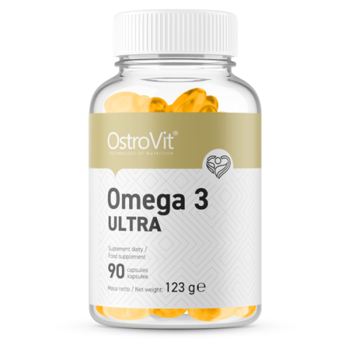 OstroVit Omega 3 Ultra 90 Гел капсули / 90 Дози - GAIN O'CLOCK