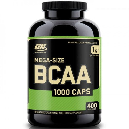 Optimum Nutrition BCAA Mega-Size 1000 мг / 400 капсули - GAIN O'CLOCK