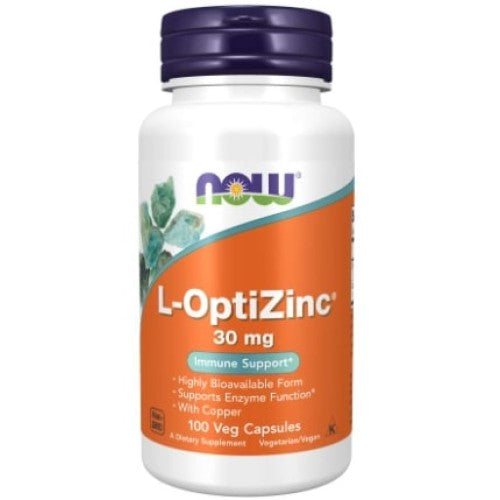 NOW L-Opti Zinc 30 мг / 100 капсули - GAIN O'CLOCK