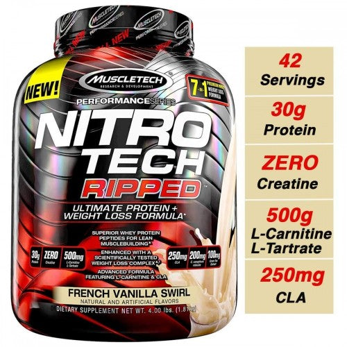 Muscletech Performance Series Nitrotech Ripped 1810 гр - GAIN O'CLOCK