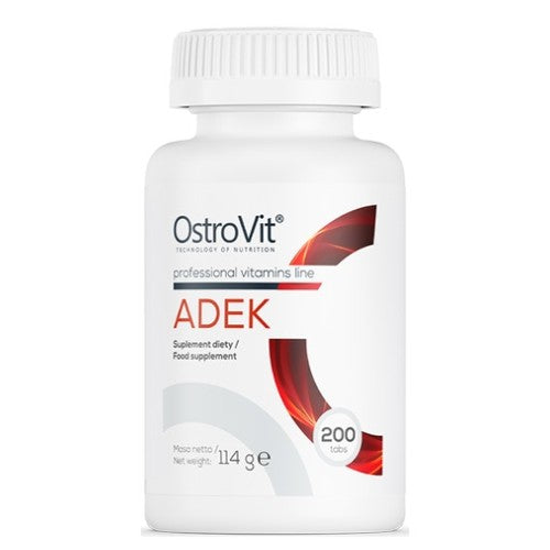 OstroVit PHARMA ADEK / Vitamin A + D + E + K / 200 таблетки - GAIN O'CLOCK