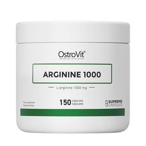 OstroVit PHARMA Arginine 1000 мг / L-Arginine Caps / 150 капсули - GAIN O'CLOCK