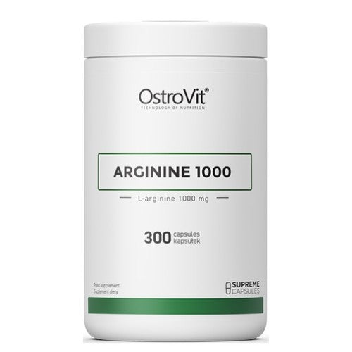 OstroVit PHARMA Arginine 1000 мг / L-Arginine Caps / 300 капсули - GAIN O'CLOCK