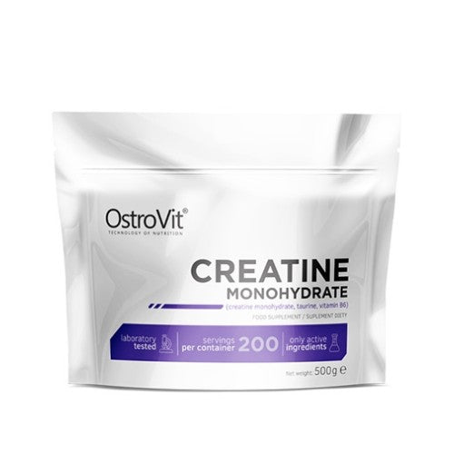 OstroVit PHARMA Creatine Monohydrate Powder / Bag 500 гр - GAIN O'CLOCK