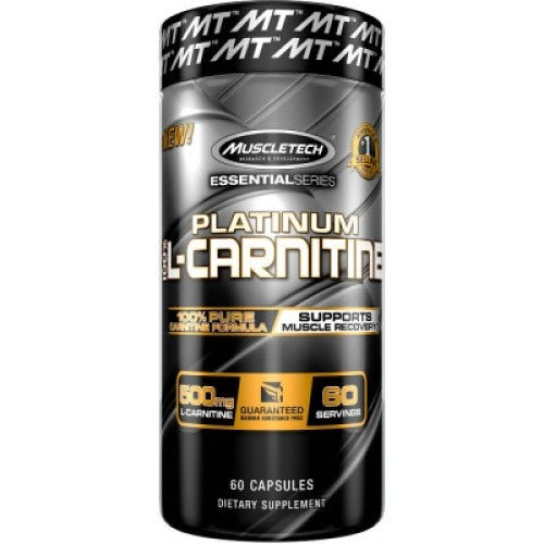 Muscletech Platinum L-Carnitine / Essential Series 60 капсули - GAIN O'CLOCK