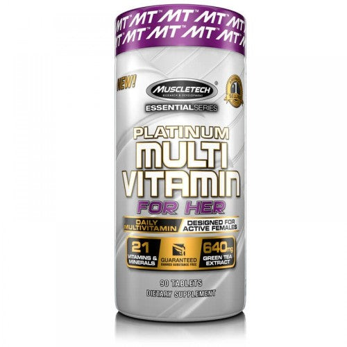 Muscletech Platinum Multivitamin For Her 90 таблетки - GAIN O'CLOCK