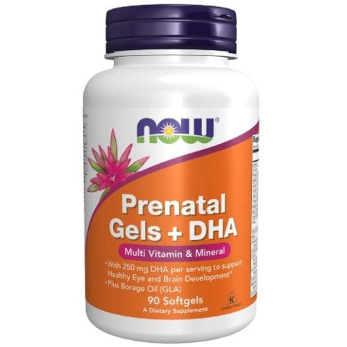 NOW Prenatal + DHA 90 гел капсули - GAIN O'CLOCK