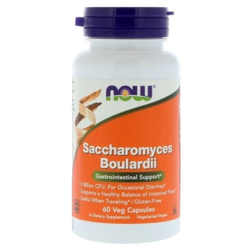 NOW Saccharomyces Boulardii 60 капсули - GAIN O'CLOCK