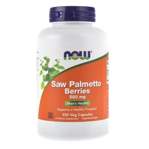 NOW Saw Palmetto Berries 550 мг / 250 капсули - GAIN O'CLOCK