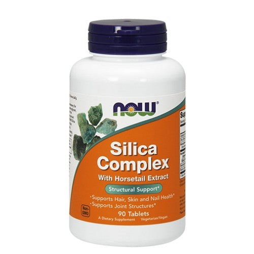 NOW Silica Complex 500mg. / 90 Tabs - GAIN O'CLOCK