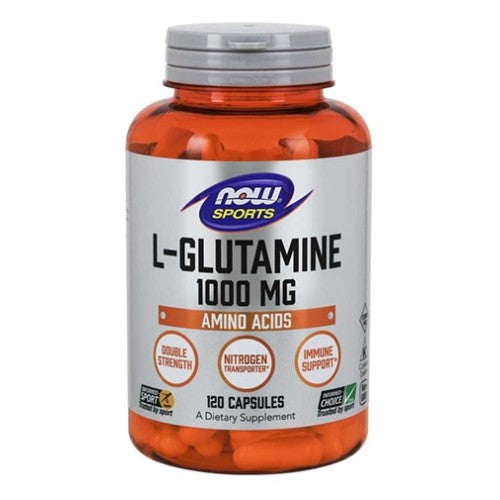 NOW Sports L-Glutamine 1000 мг / 120 капсули - GAIN O'CLOCK