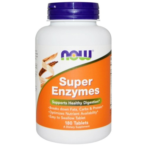 NOW Super Enzymes 180 таблетки - GAIN O'CLOCK