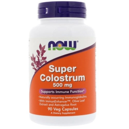 NOW Super Colostrum - 500 мг / 90 капсули - GAIN O'CLOCK