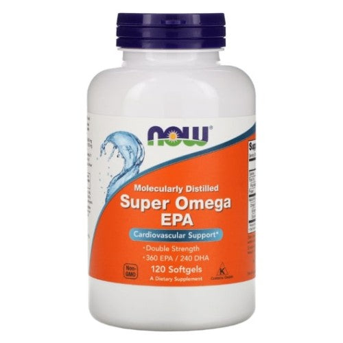 NOW Super Omega EPA 120 гел капсули - GAIN O'CLOCK