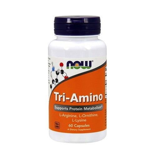 NOW Tri-Amino 60 капсули - GAIN O'CLOCK