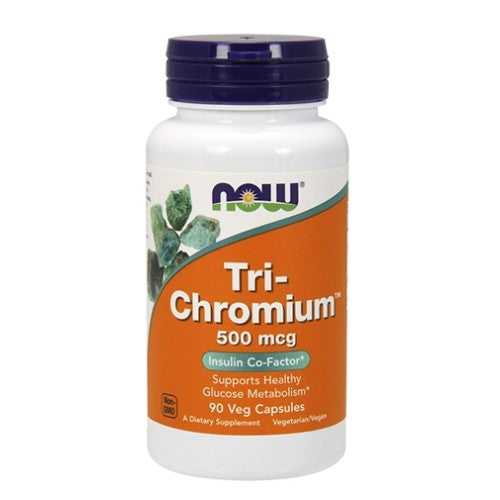 NOW Tri-Chromium 500mcg / 90Vcaps. - GAIN O'CLOCK