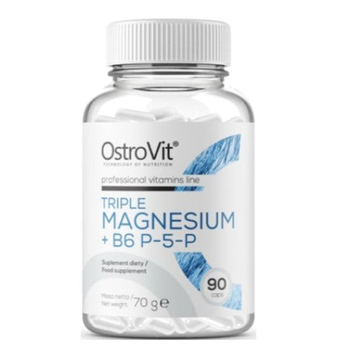 OstroVit Triple Magnesium + B6 P-5-P 90 капсули - GAIN O'CLOCK