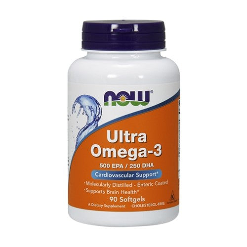 NOW Ultra Omega 3 Fish Oil 90 гел капсули - GAIN O'CLOCK