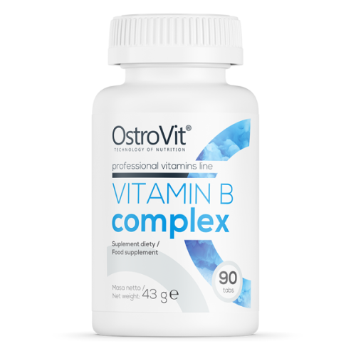 OstroVit Vitamin B Complex + C and E 90 Таблетки / 90 Дози - GAIN O'CLOCK