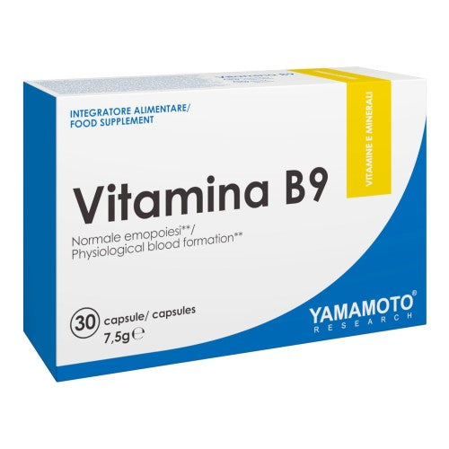 Yamamoto Natural Series Vitamina B9 / 30 капсули - GAIN O'CLOCK